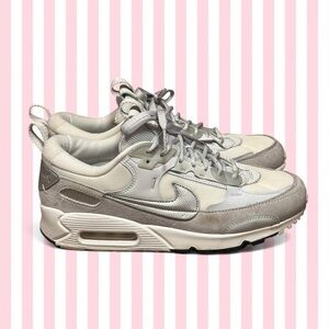 Nike Air Max 90 Sneakers - Light Gray & White